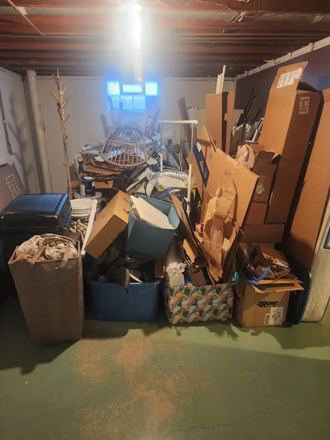 Roll-off dumpster container at job site for Roll Off Dumpster Rental in Norwood